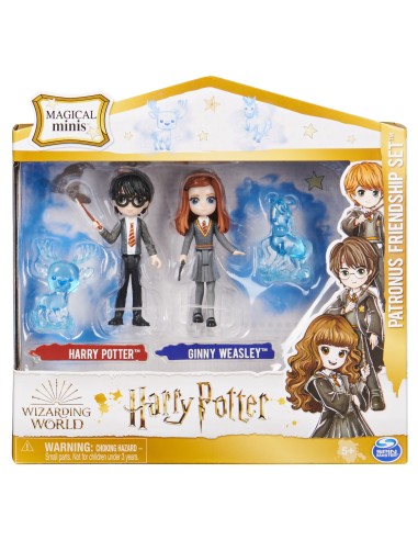 Wizarding World , Set Amicizia Patronus di Harry Potter e Ginny Weasley con 2 bambole articolate e 2 animali Patronus,