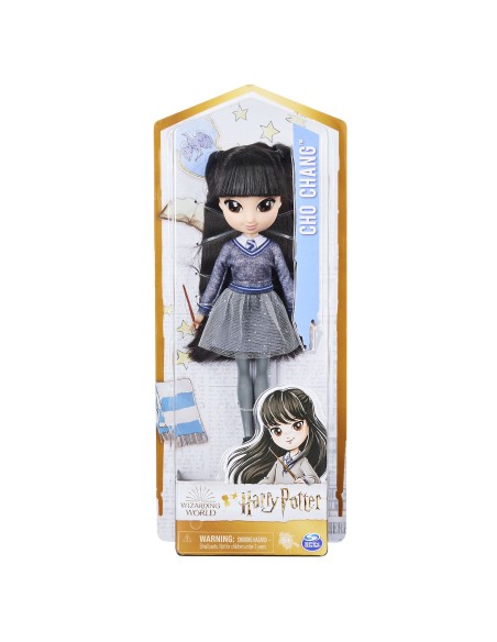 Wizarding World , bambola articolata di Cho Chang da 20cm, con bacchetta e divisa di Hogwarts, collezione Harry Potter,