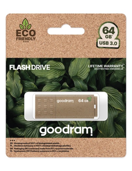 Goodram UME3 Eco Friendly unità flash USB 64 GB USB tipo A 3.2 Gen 1 (3.1 Gen 1) Marrone