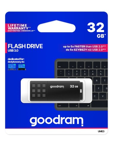 Goodram UME3 unità flash USB 32 GB USB tipo A 3.2 Gen 1 (3.1 Gen 1) Nero
