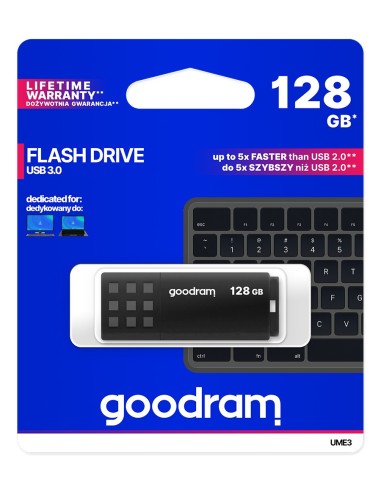 Goodram UME3 unità flash USB 128 GB USB tipo A 3.2 Gen 1 (3.1 Gen 1) Nero