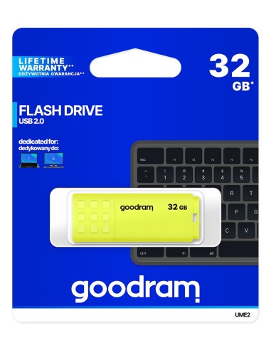 Goodram UME2 unità flash USB 32 GB USB tipo A 2.0 Giallo