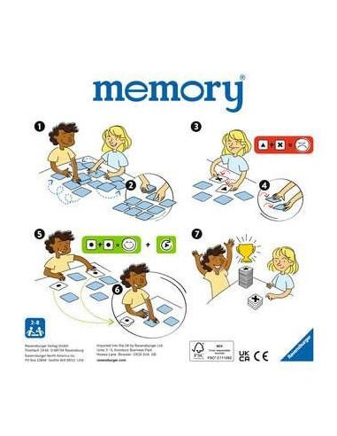 Ravensburger memory 020881 gioco da tavolo Carta da gioco Abbinamento