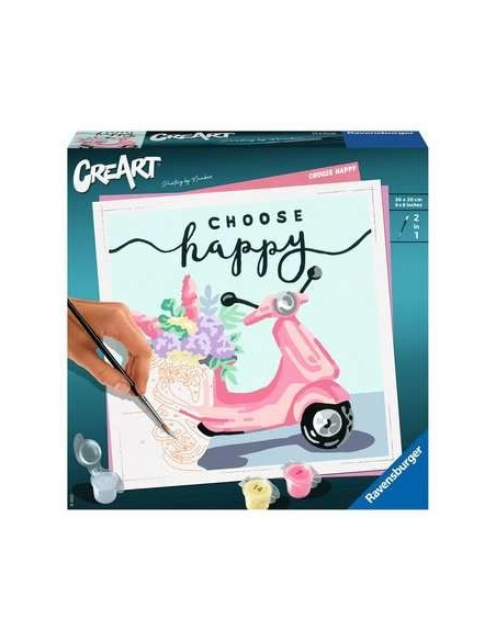 Ravensburger MnZ Choose happy Colore per kit di verniciatura in base ai numeri