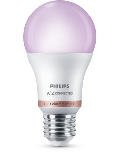 Philips LED Lampadina Smart Dimmerabile Luce Bianca o Colorata Attacco E27 60W Goccia 2Pezzi