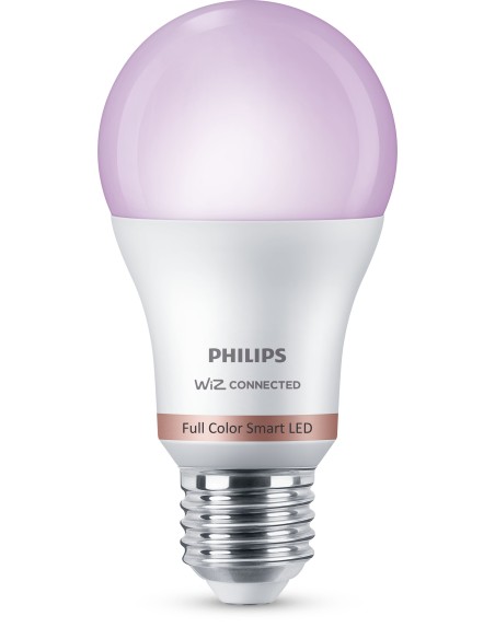 Philips LED Lampadina Smart Dimmerabile Luce Bianca o Colorata Attacco E27 60W Goccia 2Pezzi