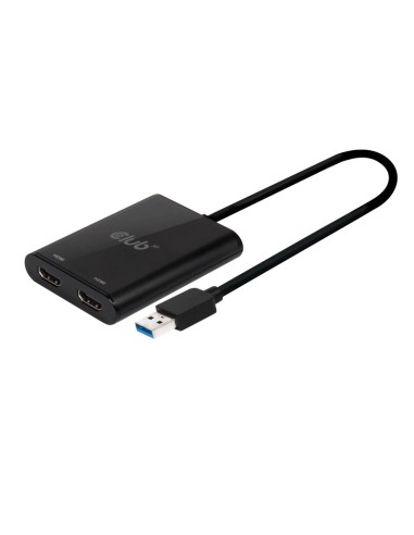 CLUB3D USB A to HDMI™ 2.0 Dual Monitor 4K 60Hz