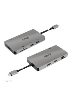 CLUB3D CSV-1593 hub di interfaccia USB 3.2 Gen 1 (3.1 Gen 1) Type-C 16200 Mbit s Metallico 2