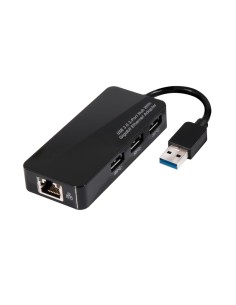 CLUB3D USB 3.0 Hub 3-Port with Gigabit Ethernet