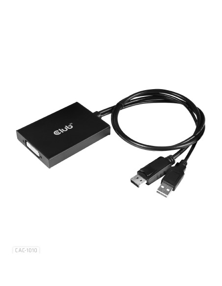 CLUB3D cac-1010 Displayport usb DVI-I Daul link Nero, Bianco