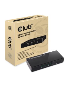 CLUB3D HDMI™ 4K@60Hz UHD Splitter AC Power 4 ports 2