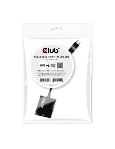 CLUB3D USB 3.1 Type C to HDMI 2.0 UHD 4K 60HZ Active Adapter