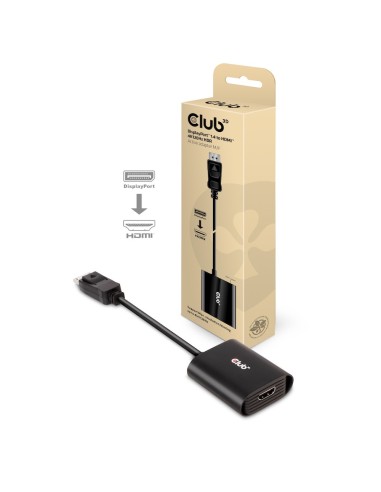 CLUB3D CAC-1085 adattatore per inversione del genere dei cavi Displayport 1.4 HDMI™2.1 Nero