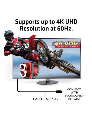 CLUB3D HDMI 2.0 4K60Hz UHD Cable 5m 16.4ft
