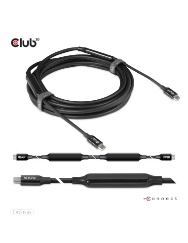 CLUB3D CAC-1535 cavo USB 5 m USB 3.2 Gen 2 (3.1 Gen 2) USB C Nero