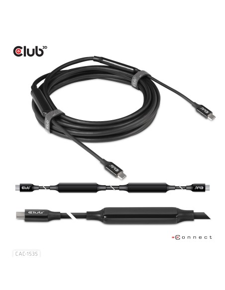 CLUB3D CAC-1535 cavo USB 5 m USB 3.2 Gen 2 (3.1 Gen 2) USB C Nero