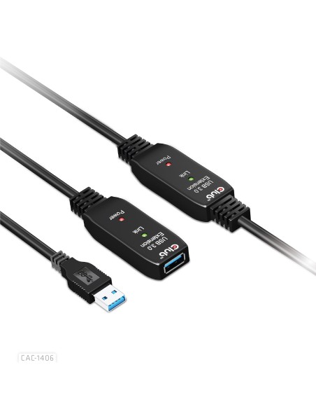 CLUB3D CAC-1406 cavo USB 15 m USB 3.2 Gen 1 (3.1 Gen 1) USB A Nero