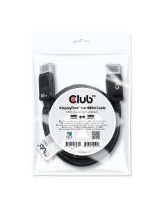CLUB3D DisplayPort 1.4 HBR3 Cable 2m 6.56ft M M 8K60Hz 2