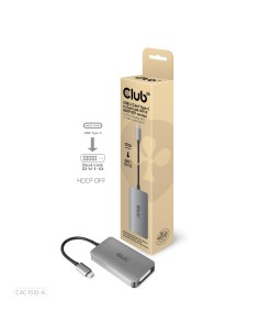 CLUB3D CAC-1510-A cavo e adattatore video 0,25 m USB tipo-C DVI Grigio