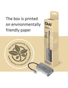 CLUB3D CAC-1510-A cavo e adattatore video 0,25 m USB tipo-C DVI Grigio 2