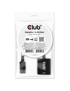 CLUB3D CAC-2013 cavo e adattatore video 0,228 m Displayport VGA Nero