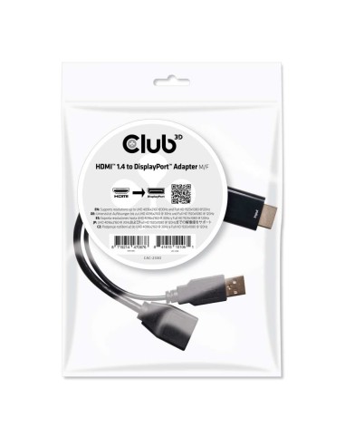 CLUB3D HDMI™ to DisplayPort™ Adapter Male Female