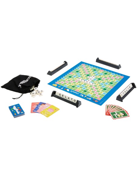 Games Scrabble Italia, Edizione Speciale, Gioco di Parole Crociate Divertente Anche in Dialetto, per Tutta Famiglia, GGN24