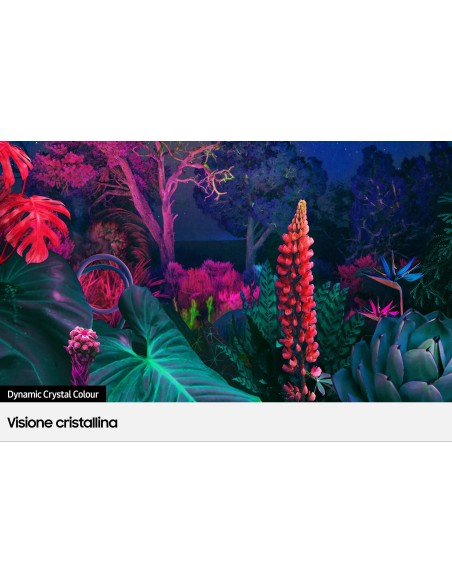 Samsung Series 8 TV Crystal UHD 4K 43” UE43BU8070 Smart TV Wi-Fi Black 2022, Processore Crystal 4K, HDR, Colori reali, Suono