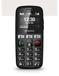 Emporia HAPPY 70 g Nero Telefono di livello base