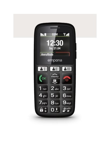 Emporia HAPPY 70 g Nero Telefono di livello base