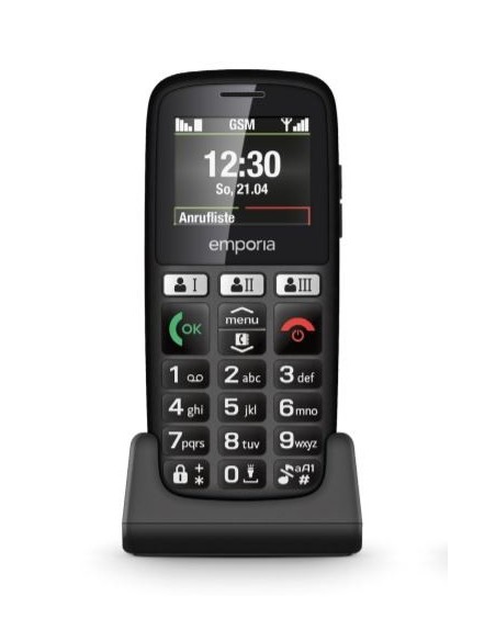 Emporia HAPPY 70 g Nero Telefono di livello base