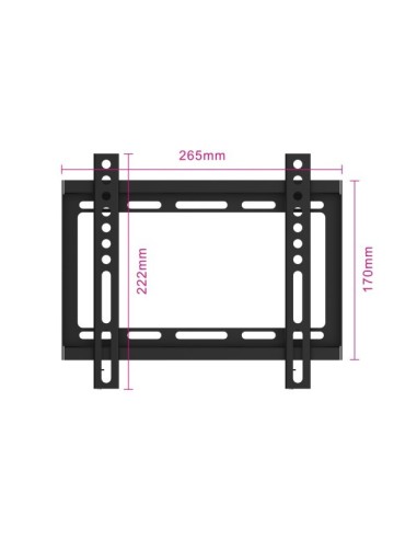 Ewent EW1501 Supporto TV a parete 106,7 cm (42") Nero