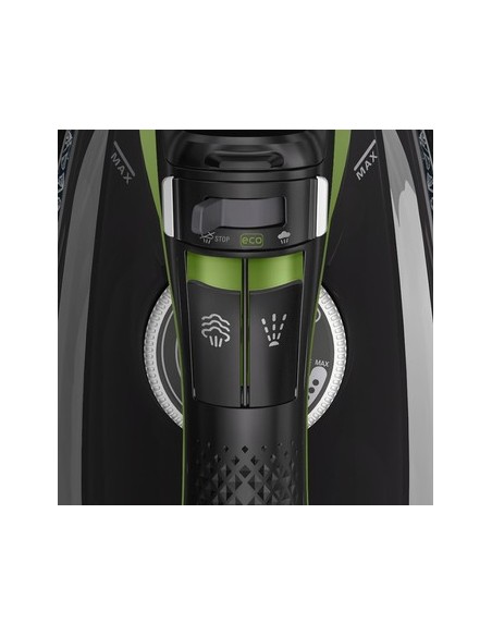 Rowenta DW6330 Eco Intelligence Ferro da stiro a secco e a vapore Microsteam 400 HD soleplate 2500 W Nero, Verde