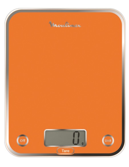 Moulinex BN5001 Optiss Arancione Superficie piana Rettangolo Bilancia da cucina elettronica