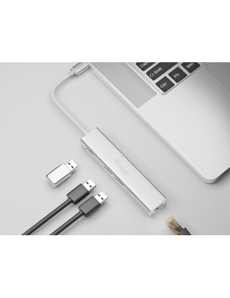 Equip 133481 hub di interfaccia USB 3.2 Gen 1 (3.1 Gen 1) Type-C 5000 Mbit s Argento