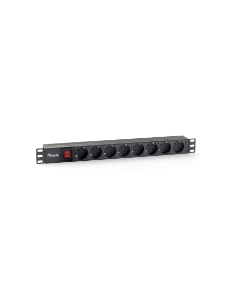 Equip 333283 unità di distribuzione dell'energia (PDU) 8 presa(e) AC 1U Nero