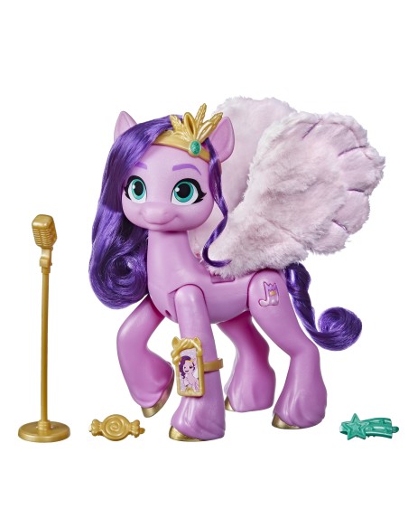 My Little Pony Una Nuova Generazione - Roby Superstar, pony rosa da 15 cm che riproduce musica, per bambini dai 5 anni in su