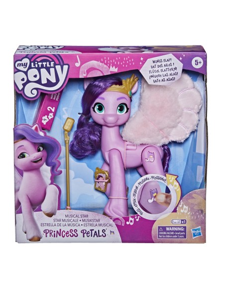 My Little Pony Una Nuova Generazione - Roby Superstar, pony rosa da 15 cm che riproduce musica, per bambini dai 5 anni in su