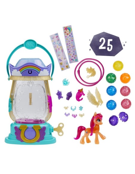 My Little Pony Una Nuova Generazione - La Lanterna Magica, giocattolo che si illumina con 25 pezzi