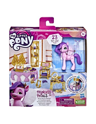 My Little Pony Una Nuova Genarazione - Ruby Rivelazione Reale, pony rosa da 7,5 cm, con accessori rivelati dall'acqua, per