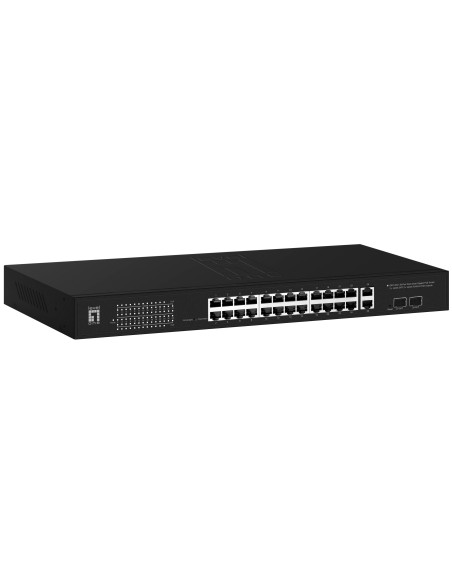 LevelOne GEP-2841 switch di rete Gestito L2 Gigabit Ethernet (10 100 1000) Supporto Power over Ethernet (PoE) 1U Nero
