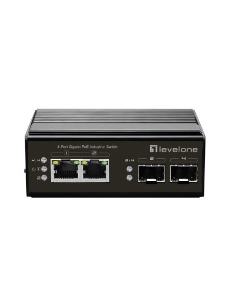 LevelOne IGP-0432 switch di rete Non gestito Gigabit Ethernet (10 100 1000) Supporto Power over Ethernet (PoE) Nero
