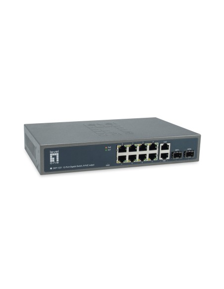 LevelOne GEP-1221 switch di rete Non gestito Gigabit Ethernet (10 100 1000) Supporto Power over Ethernet (PoE) Nero
