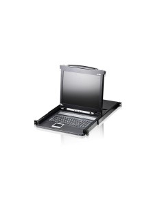 ATEN Switch KVM LCD a binario singolo PS 2-USB VGA a 8 porte