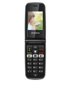 Emporia ACTIVEglam 5,59 cm (2.2") 85 g Nero Telefono per anziani