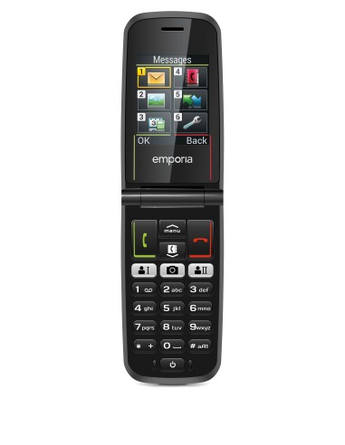 Emporia ACTIVEglam 5,59 cm (2.2") 85 g Nero Telefono per anziani