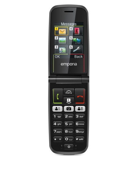 Emporia ACTIVEglam 5,59 cm (2.2") 85 g Nero Telefono per anziani