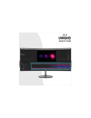 MSI Pro MP341CQ 86,4 cm (34") 3440 x 1440 Pixel UltraWide Quad HD Nero