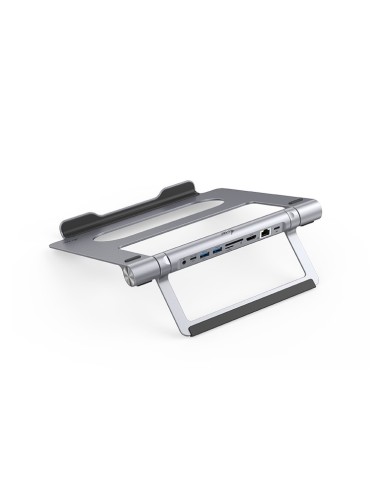 i-tec Metal Cooling Pad for notebooks (up-to 15.6”) with USB-C Docking Station (Power Delivery 100 W)