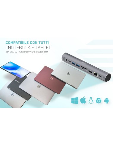 i-tec Metal USB-C Pad Docking Station 4K HDMI LAN + Power Delivery 100 W
